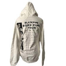 BLACKPINK Official Born Pink Tour 2022 Hoodie Sweatshirt White L