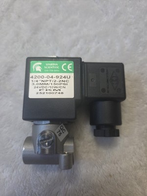 Spartan Scientific 4200-04-924U Solenoid Valve 1/4'' NPT 24VDC 150PSI FKM NEW