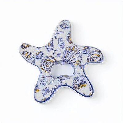  3D Starfish Fridge Magnet & Bottle Opener 2-in-1 Resin Ocean Themed Decor C