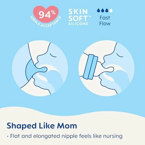 MAM Easy Active Bottle 11 oz (2-Count), Fast Flow Bottles with Silicone Nipples, - Image 4 of 4