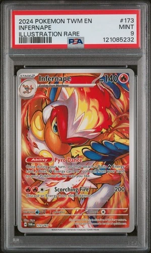 Pokemon Infernape Twilight Masquerade 173/167 Illustration Rare PSA 9 Mint
