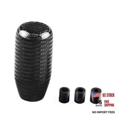 RYANSTAR Gear Shift Style Knob,Car Modified Carbon Fiber Stand Head Universal