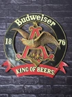 Vintage Budweiser King of Beers Eagle Wall Sign 3D Bar Man Cave Anheuser Busch