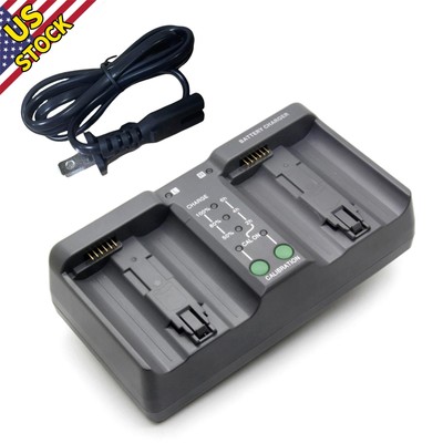 Dual Battery Charger Grey for Nikon D4 D4S D5 D6 For Canon EOS-1D