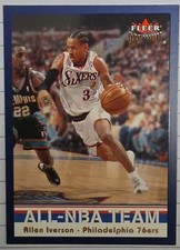 2002-03 Fleer Premium All-NBA Team Allen Iverson Philadelphia 76ers #10