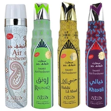 4-Pack Nabeel Aerosol Air Freshener Sprays 300ml,  Home Car Office, Sampler #2