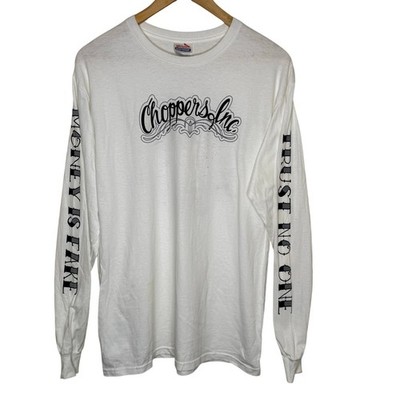Choppers Inc Money is Fake Trust No One Pin Up Melbourne FL Long Sleeve Shirt