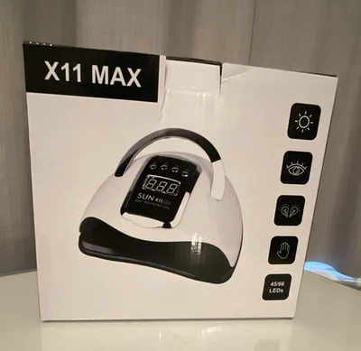 LKE X11 MAX SUN Nail Lamp 280W UV/LED Gel Curing 66 LEDs LCD Timer - Image 1 of 4