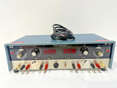 VIZ Manufacturing WP-708 Triple Output DC Power Supply 0-20V 2A 5V 4A