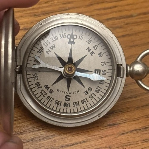 Vintage Wittnauer WWII World War 2 US Army Military Pocket Compass