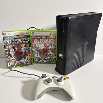 Microsoft Xbox 360 Slim Console 250GB - Marvel Ultimate Alliance - No Power Cord