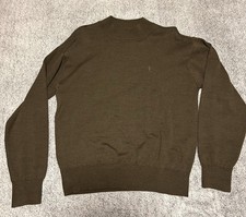 Vintage Brown Yves Saint Laurent YSL Mock Neck Sweatshirt