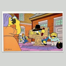 The Simpsons 2007 Game Merchandise Vintage PS2 Promo Rare Art Card Artwork Merch