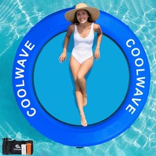 Inflatable Water Hammock Floating Dock 8G Round Ring Pool Lake COOLWAVE Raft