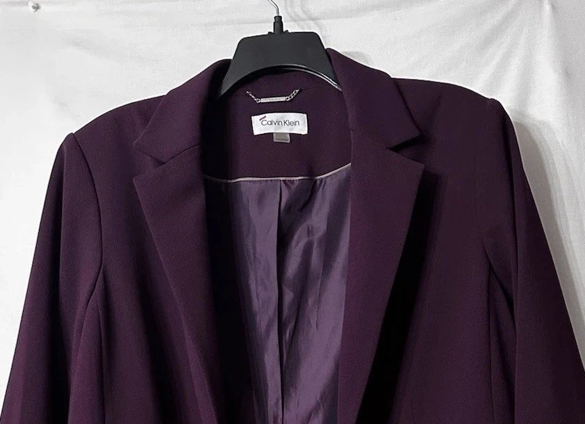 Nuevo con etiquetas Vestido Blazer Chaqueta Plus 22W Calvin Klein Mujer Frente Abierto Mangas Puños Foto 3 de 4