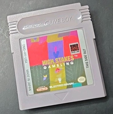 High Stakes Gambling Nintendo Game Boy Cart Only! TESTED