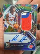 Isaiah Stewart Spectra Rookie Patch Auto Mojo /25