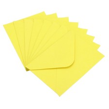 50Pcs Mini Envelopes, Pockets Gift Card Business Card Envelope, Light Yellow