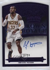 2014-15 Panini Preferred Crown Royale Auto Purple 16/20 CJ Watson #154 Auto 1l2