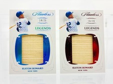 🔥 ELSTON HOWARD 2019 PANINI FLAWLESS GAME USED JUMBO BAT SET 10/20 & 14/25‼️