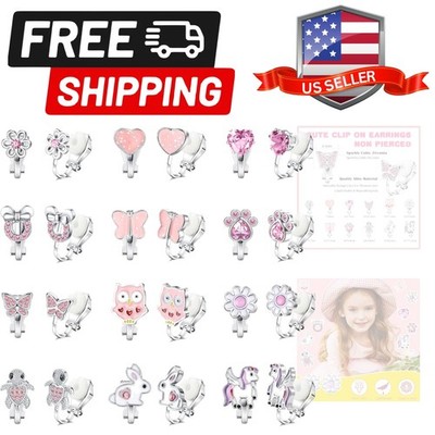 12 Pairs Clip On Earrings for Women Hypoallergenic Fake Non Pierced Earrings ...