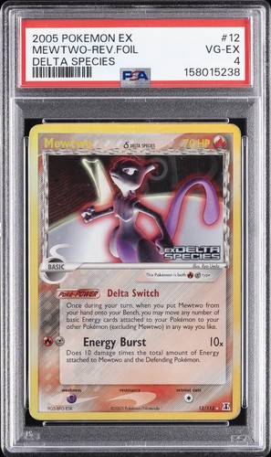 Mewtwo graded PSA 4 for sale on eBay