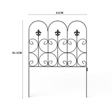 5/10/25X Metal Garden Fencing Fence Panel Lawn Border Edging Animal Barrier Edge