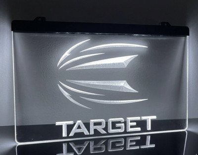Target Darts Neon LED Schild Wandleuchte Geschenk 3D Bar Pub Spielzimmer Höhle UK PDC