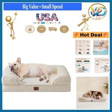 Orthopedic Dog Bed Small Waterproof Memory Foam with Removable Cover