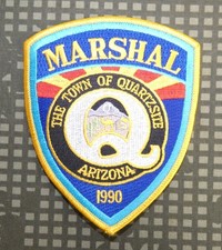 Original Town of Quartzsite Marshal's Office Shoulder Patch (Arizona)
