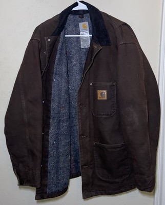 Carhartt Jacket Western Cowboy Hiking Fishing Hunting Vintage C02 DKB Men Large
