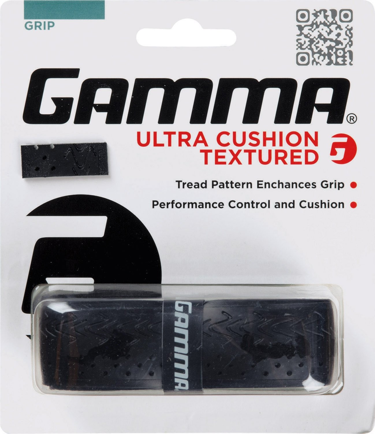 Gamma Sports Tennis Racquet Ultra Cushion Replacement Grips, 4", Black 