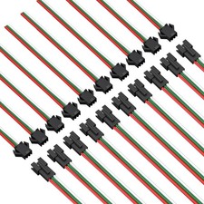 SEZO 20 Pairs 3 Pin JST SM Connectors Male Female Plug LED Strip Connector 15...