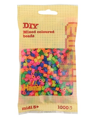 Hama Beads - Neon Colour Mix (1000 Midi Beads) Single (US IMPORT)