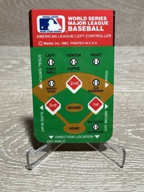 World Series Major League Baseball Intellivision Instructions W Overlays Rare