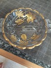 22k gold on crystal. hors d'oeuvrs bowl and small pitcher. vintage in excellent  — photo 5