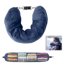 BOXOB Travel Pillow Stuffable with Clothes, 7.3x31.5in Soft Plush Stuffable
