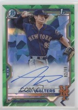 2021 Bowman Chrome HTA Green Atomic Refractor 82/99 Anthony Walters Auto 0c6