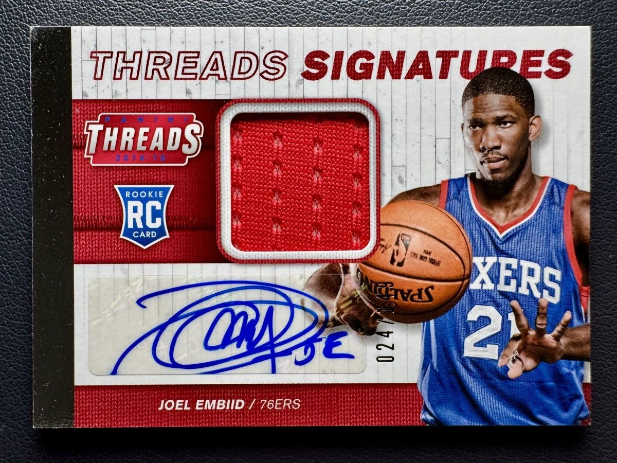 Joel Embiid Serial Numbered Basketball Sports Trading Card Singles