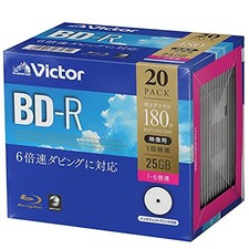Victor Victor Record-once Blu-ray Disc BD-R 25GB 20 Pieces White Printable