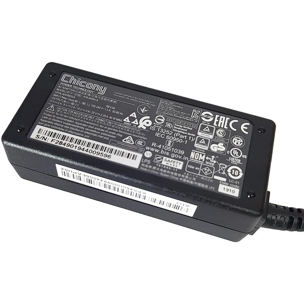 Acer Chromebook Netzteil Ac LadegeräT 45W 19V 2.37A Schwarz-image