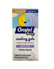Orajel Non-Medicated Daytime/Nightime Cooling Gel Twin Pack - 2 x 0.18 oz