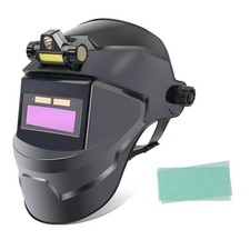 Casco de soldadura energía solar oscurecimiento automático, atenuación automática protector facial de soldadura con...