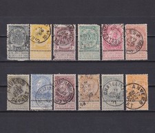 BELGIUM 1893-1900, Sc# 60-73, CV $32, part set, Used
