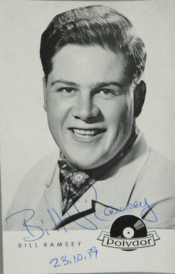 Autogramm deutscher Schlagersänger Film Schauspieler Bill Ramsey 1959 (142979)