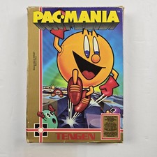 Pac-Mania Nintendo NES 1990 Game Complete In Box CIB Tengen Unlicensed Vintage 