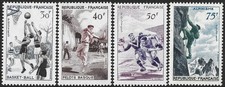France 1956 Sports Set of 4  SG.1297/1300 Mint (MNH)  Cat:£32