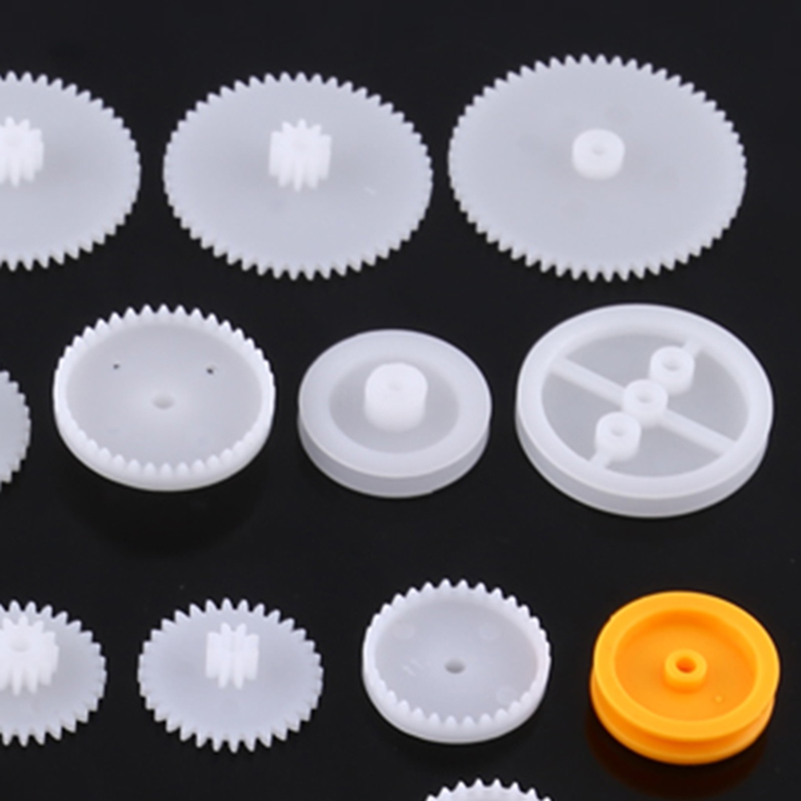 Plastic Gears Pulley Belt Worm Kits Crown Gear Set Robot Motor Parts 64 Kinds