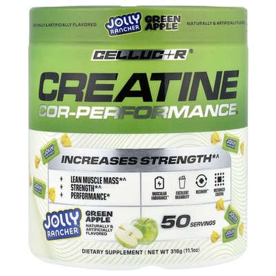 COR-Performance  Creatine, Jolly Rancher, Green Apple, 11.1 oz (316 g)
