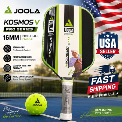 JOOLA Pro V Pickleball Paddle 16mm Raw Carbon Fiber Textured Surface Kosmos